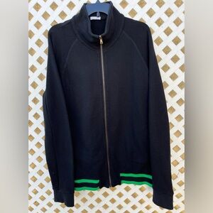 Men's Tomas Maier sweater zip up  jacket black XXL